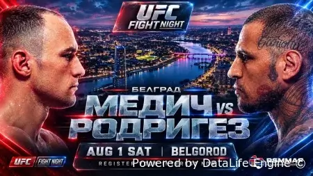 UFC Fight Night 283 прямой эфир 1 августа 2026 смотреть бесплатно